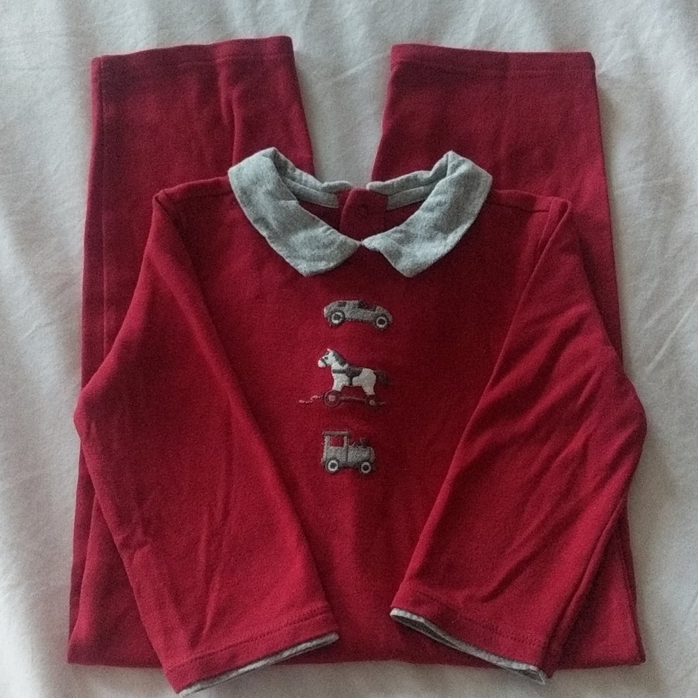 Janie &Jack Burgundy Onesie S12-18m Pristine